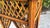 Wood Vintage 34” Burnt Split Bamboo & Woven Rattan Pedestal Plant Stand For Sale - Image 7 of 8