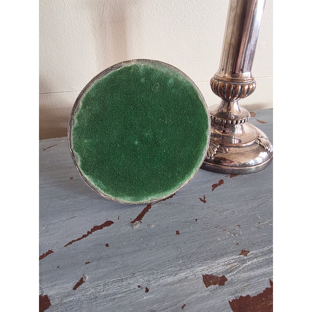 Pair of Antique Sheffield Silver Plated Candlestick Holders With Shell Design For Sale In San Antonio - Image 6 of 12