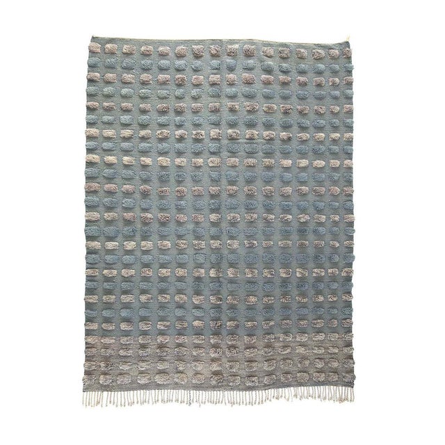 Textured Hand-Knotted Wool Rug by Azele Studio For Sale - Image 9 of 9