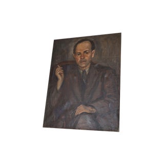 Antique Swedish Oil Portrait of a Gentleman For Sale