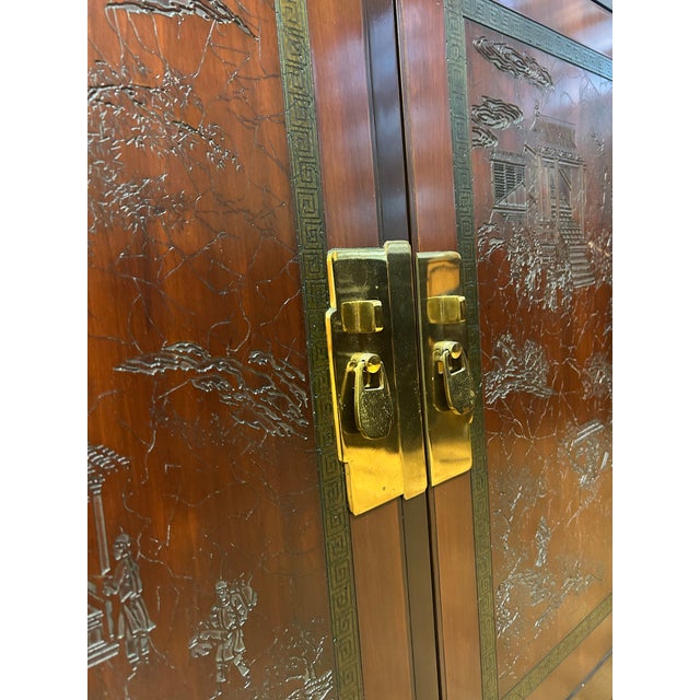 Drexel Heritage 1980s Drexel Heritage Ming Treasure Credenza For Sale - Image 4 of 5