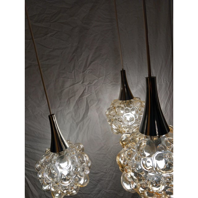Bubble Glass Cascade Lamp by Helena Tynell for Limburg, 1970s For Sale - Image 16 of 18