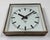 Grey Rusty Industrial Square Wall Clock from Pragotron, 1970s, 1980s For Sale - Image 6 of 16