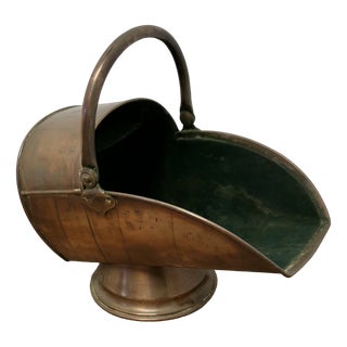 Arts and Crafts Copper Coal Scuttle For Sale