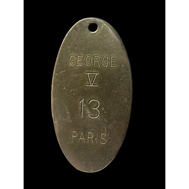 Hotel George v Paris Brass Room Keychain "13" Lowell Sigmund For Sale In San Diego - Image 6 of 7