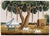 Indian Company School, Tent Pitched Under Banyan Tree, 1800s, Gouache on Paper For Sale - Image 5 of 9