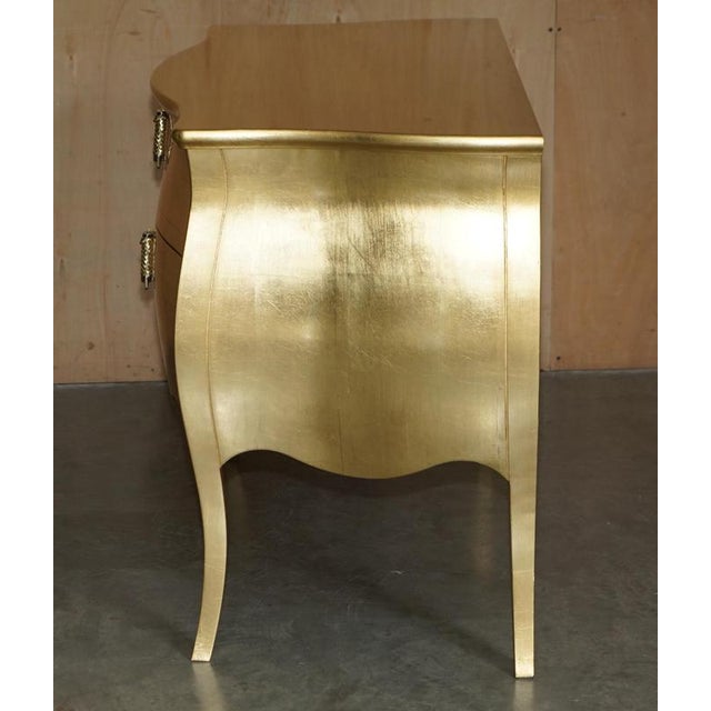 24ct Gold Leaf Canova Bombe Chest of Drawers by Fendi Casa For Sale - Image 16 of 18