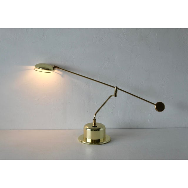 Bankamp Leuchten G Style Large Brass Metal Swing Arm Table Light Vintage For Sale - Image 18 of 18