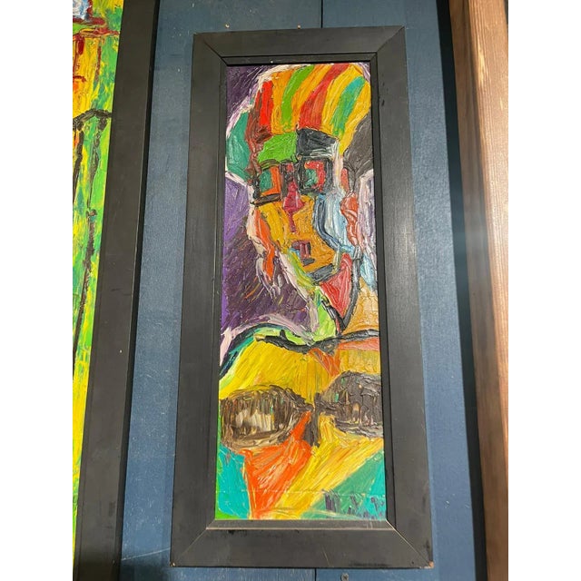 Mid-Century Florentine Oil Painting on Board – Italian Vintage Art Add a vibrant touch of Italian artistry to your space...