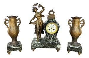 Vintage French Style Marble Clock