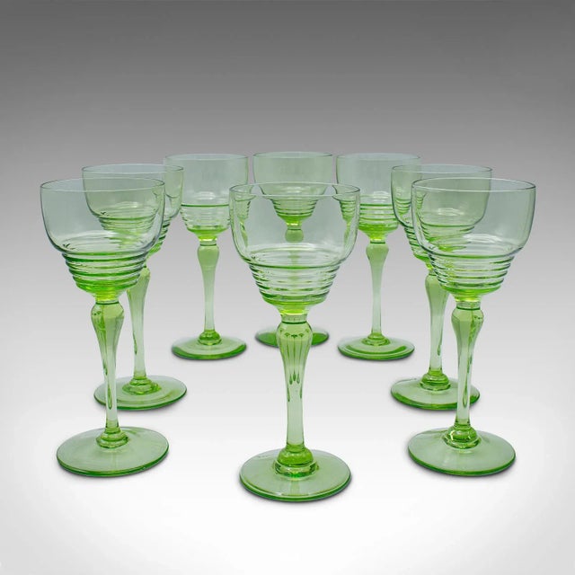 Green 1930's Vintage Aperitif Serving Set For Sale - Image 8 of 12