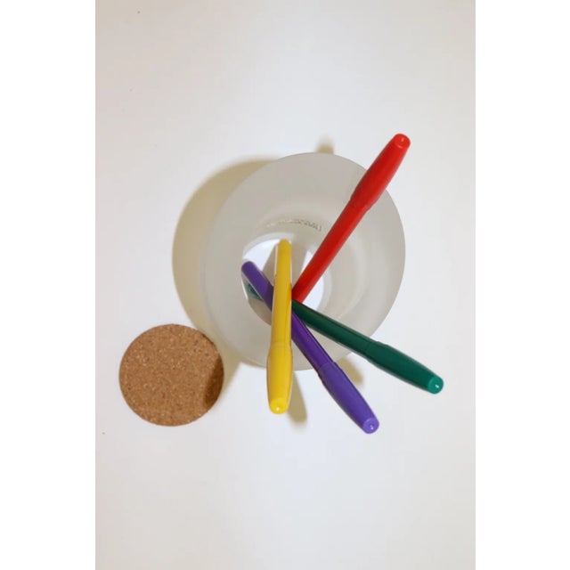 Late 20th Century Mid-Century Modern Murano Glass Pencil Holder For Sale - Image 5 of 11