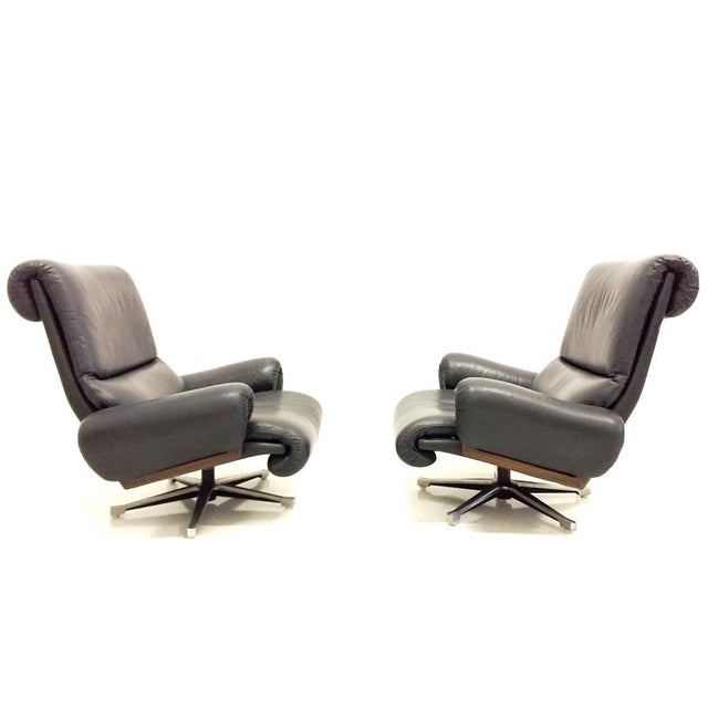 Vintage Strassle Armchairs by André Vandenbeuck for Strässle, 1960s, Set of 2 For Sale - Image 4 of 11