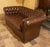 2-Seater Chesterfield Sofa in Brown Leather, 2010s For Sale - Image 10 of 15