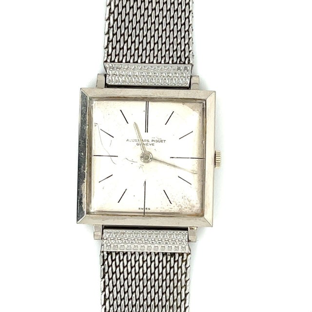 Art Deco Antique Audemars Piguet 21650 Square Ultra Thin Watch For Sale - Image 3 of 7