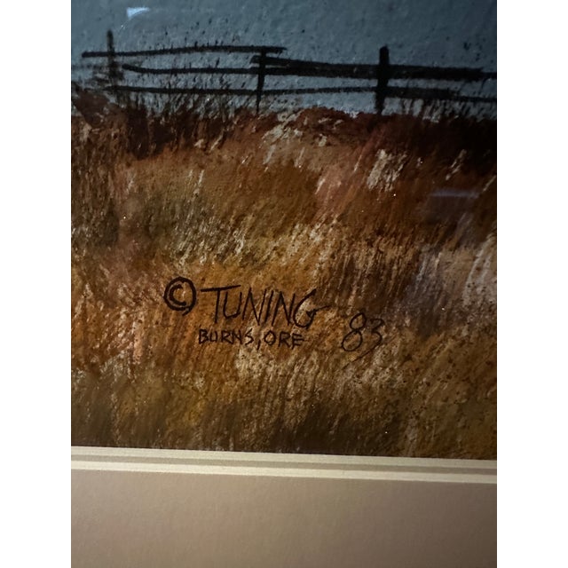 “Burns, Oregon” by n.w. Watercolor Artist FrankTuning 1985 For Sale - Image 4 of 6