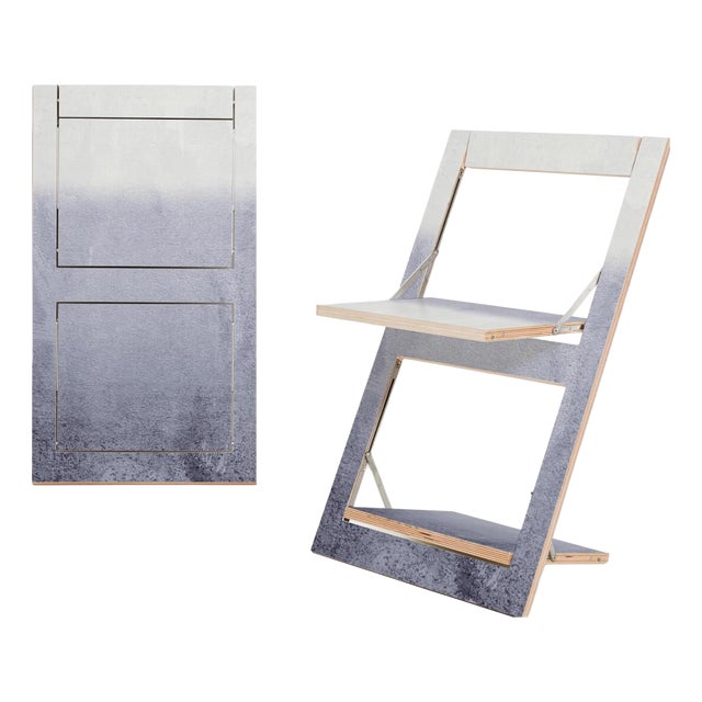 Fläpps Folding Chair in Fading Grey by Ambivalenz For Sale