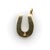 Metal Late 19th Century Victorian 14k Gold Intricate Woven Wirework Horseshoe Pendant With Diamonds For Sale - Image 7 of 10