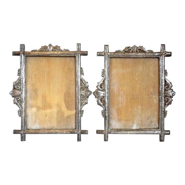 Late 19th Century Indo-Portuguese Silver Repousse Frames - A Pair For Sale