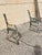 Green Antique English Victorian Cast Iron Wooden Slat Garden Seat Patio Park Bench For Sale - Image 8 of 12