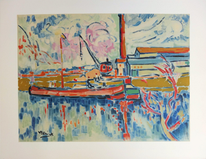 Maurice de Vlaminck, La Seine à Chatou, Lithograph
