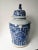Ceramic Oriental Blue and White Decorative Porcelain Ginger Jar For Sale - Image 7 of 12