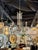 These 19th century Italian Silverleaf wood and crystal chandeliers are a stunning example of architectural lighting...