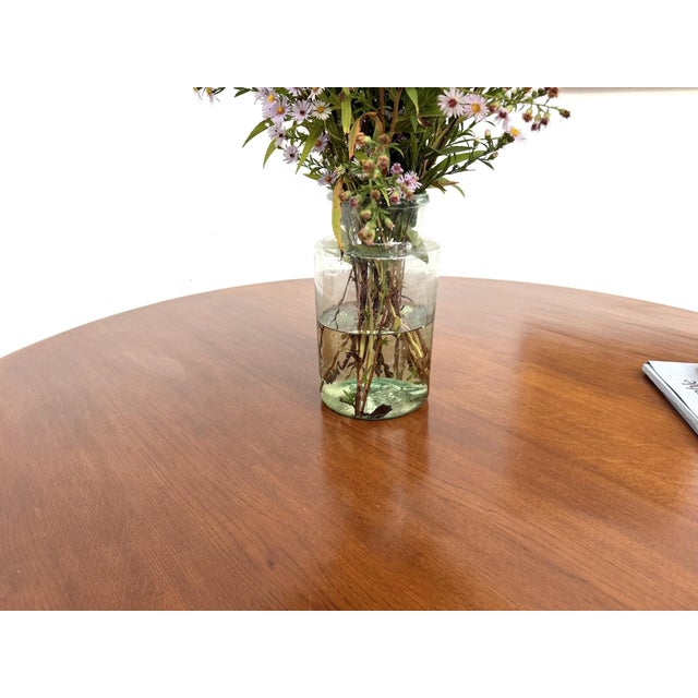 Brutalist Round Table in Oak, 1960s For Sale - Image 11 of 18