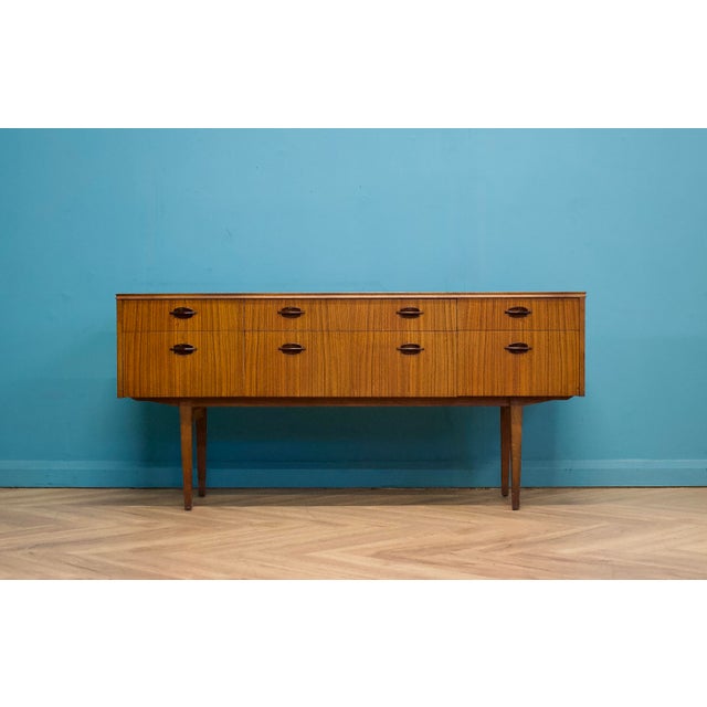 Mid-Century Modern Mid-Century Teak Compact Sideboard, 1960s For Sale - Image 3 of 9