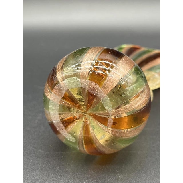 Antique Salviati Filigree Murano Glass Vases, Set of 2 For Sale - Image 12 of 13