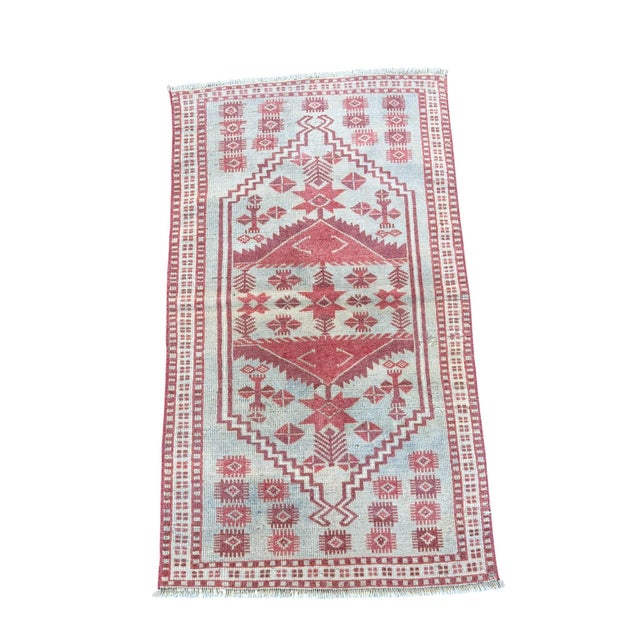 Turkish Handknotted Red Wool Rug For Sale - Image 9 of 9