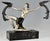 Art deco bronze sculpture of a lady with birds of paradise by g. Daverny, dating from circa 1930 and made in france. this...