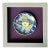 Piero Fornasetti “12 Mesi, 12 Soli” Porcelain Coaster, June, Sun in a Straw Hat, Framed For Sale