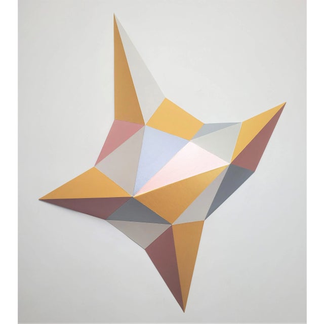 Gold "Mystic Dance #1" Contemporary Geometric Abstract Sculpture by Sassoon Kosian For Sale - Image 8 of 8