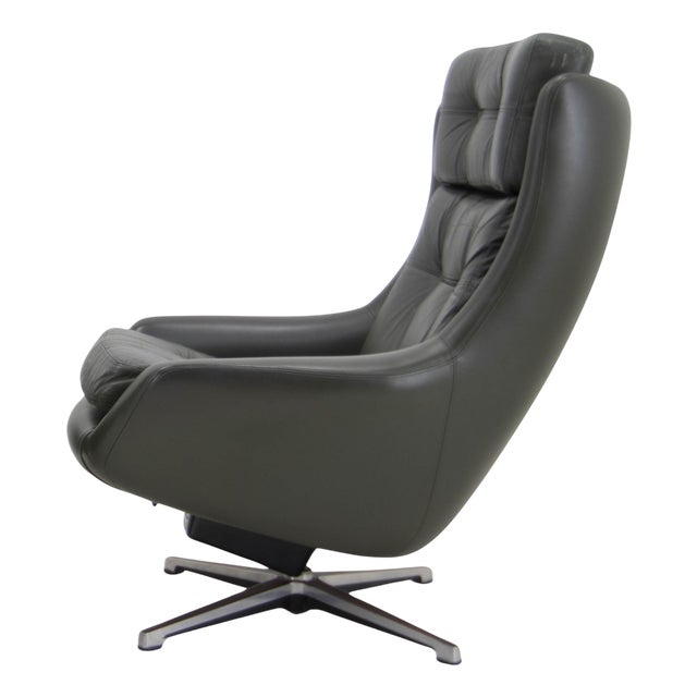 Mid-Century Modern Swivel Rocking Chair, 1970s For Sale