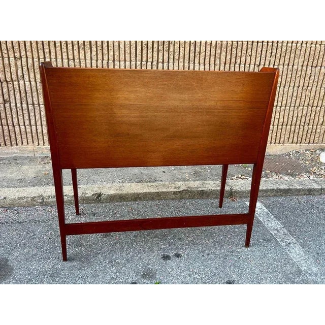 Brown Mid 20th Century Mid Century Modern Teak Slant Front Desk. By Walter Wirz for Wilhelm Renz. For Sale - Image 8 of 12