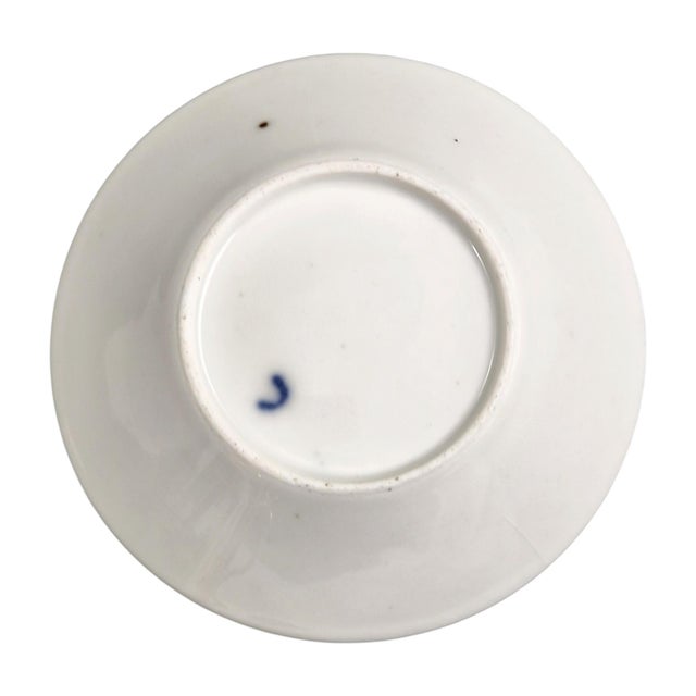 Traditional French Paris Porcelain Cup and Saucer with Pastoral Landscapes and Martial Emblems, 1820, Set of 2 For Sale - Image 3 of 10