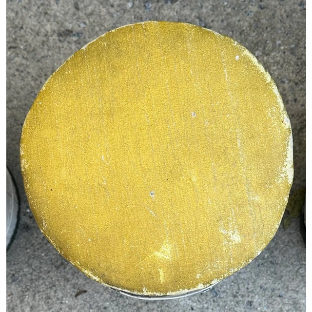 Rustic Low Country Painted Wood Fishing Stools - Set of 4 For Sale - Image 3 of 10