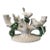 Ugo Zaccagnini Italian Bird & Branch Ceramic Candelabra, Circa 1930s–40s For Sale