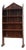 17th Century French Art Populaire Chestnut Cabinet with Gabled Top For Sale