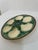 Longchamp 1950s French Longchamp Majolica Green and White Oyster Plate For Sale - Image 4 of 14