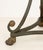 Metal Green Marble Top Painted Metal Gueridon For Sale - Image 7 of 7