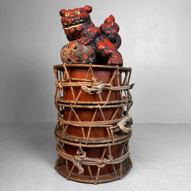 Japanese Shishi / Lion-Dog with Ball, 1950s For Sale - Image 6 of 14