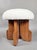 Contemporary Stools in Wood and Fabric, Italy, Set of 2 For Sale - Image 3 of 6