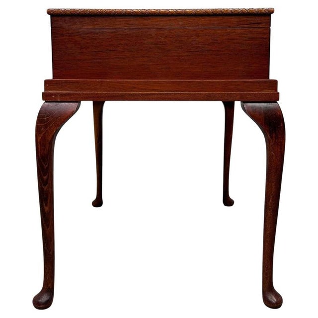 Brown Early 20th Century Antique English Mahogany Box on Stand For Sale - Image 8 of 14
