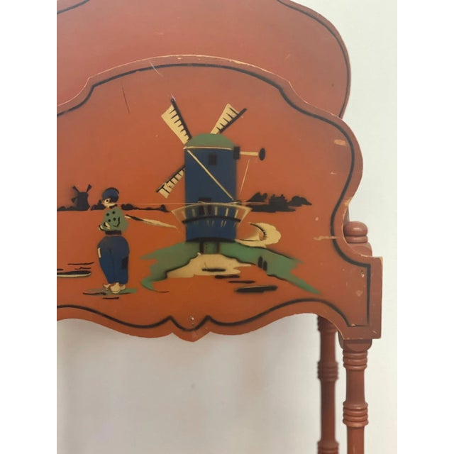 Vintage Orange Colored Magazine Rack For Sale In Seattle - Image 6 of 10