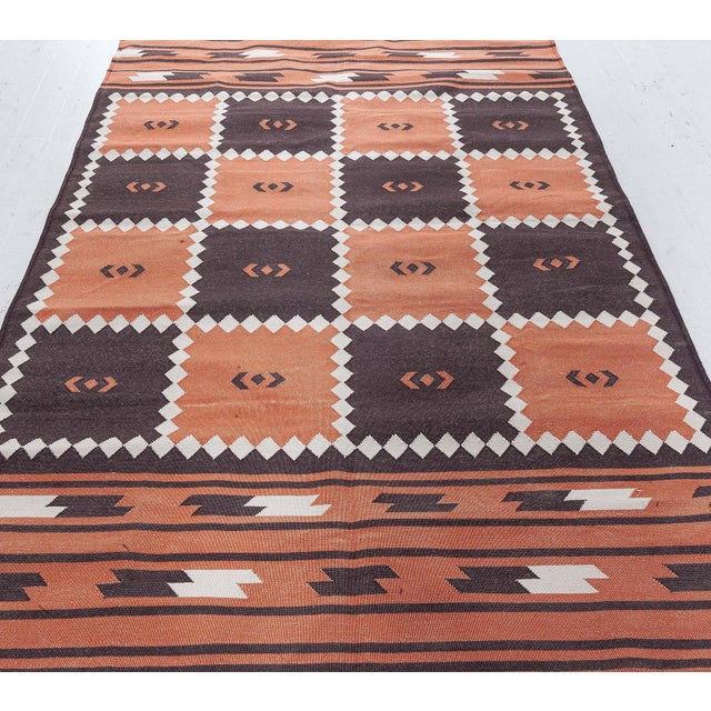 Modern Modern Indian Dhurrie Rug by Doris Leslie Blau For Sale - Image 3 of 7