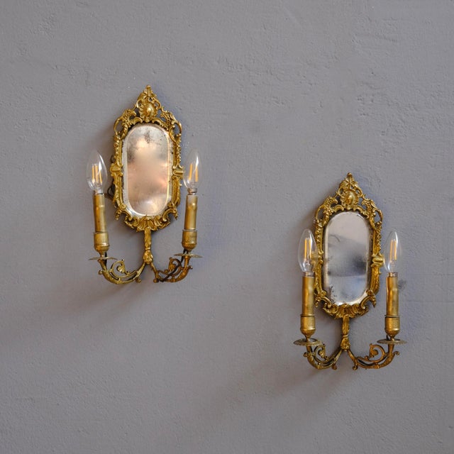 Antique Ventoline Wall Lights, Set of 2 For Sale - Image 4 of 12