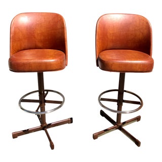 1970's Samsonite Barstools -- A Pair For Sale