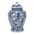 Large 20th Century Guangxu Chinese Export Porcelain Blue & White Vase and Cover For Sale